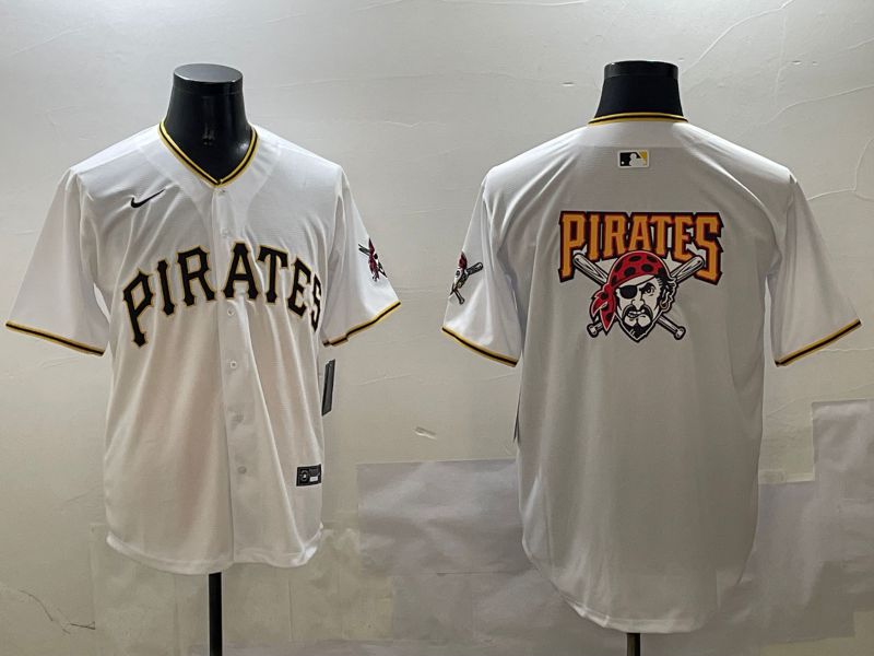 Men Pittsburgh Pirates Blank White Game 2025 Nike MLB Jersey style 3->pittsburgh pirates->MLB Jersey